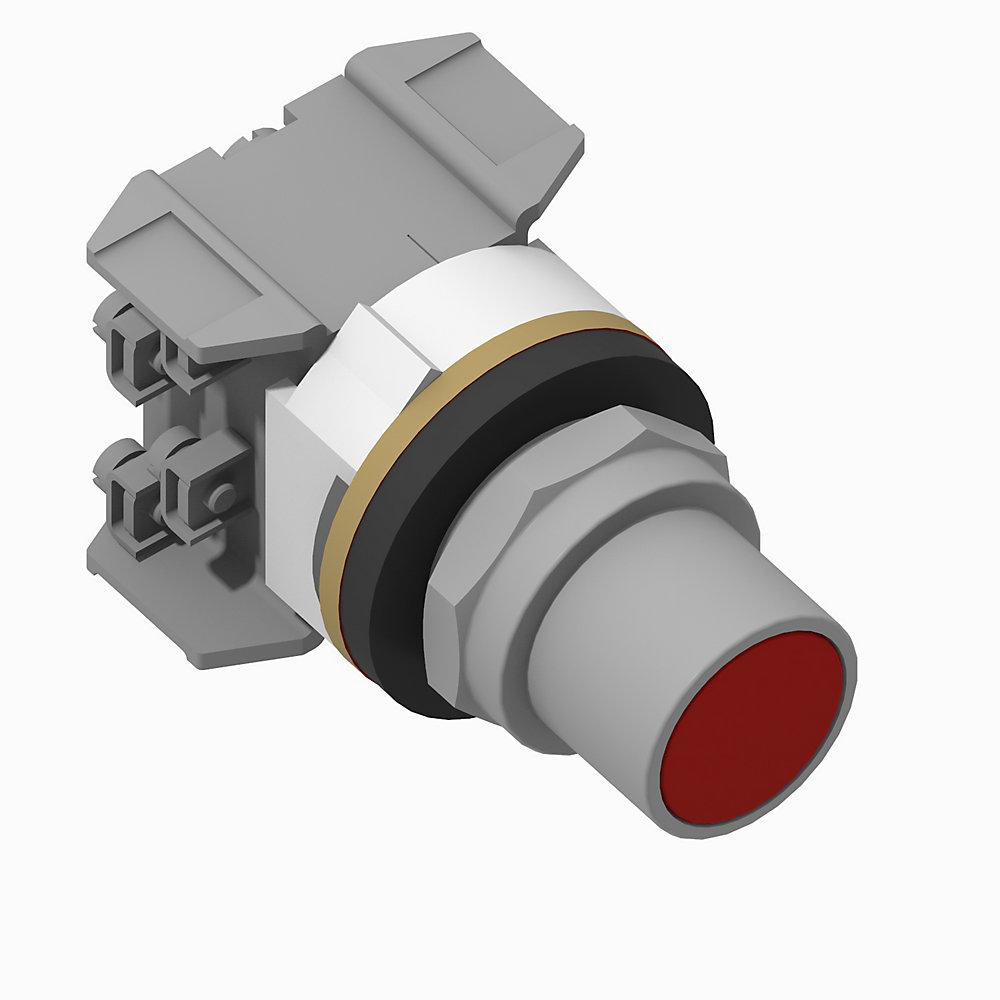 Product image for Push button 1NO-1NC red cap