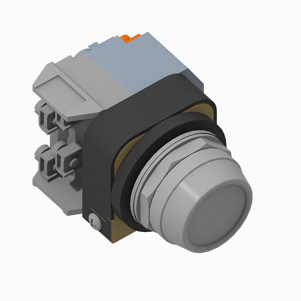 Product image for Switch selector 1NO-1NC spring return from right knob KL8-cam
