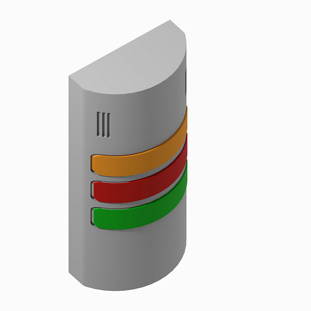 Product image for 855W 24V AC/DC Wall Mount Signal Light