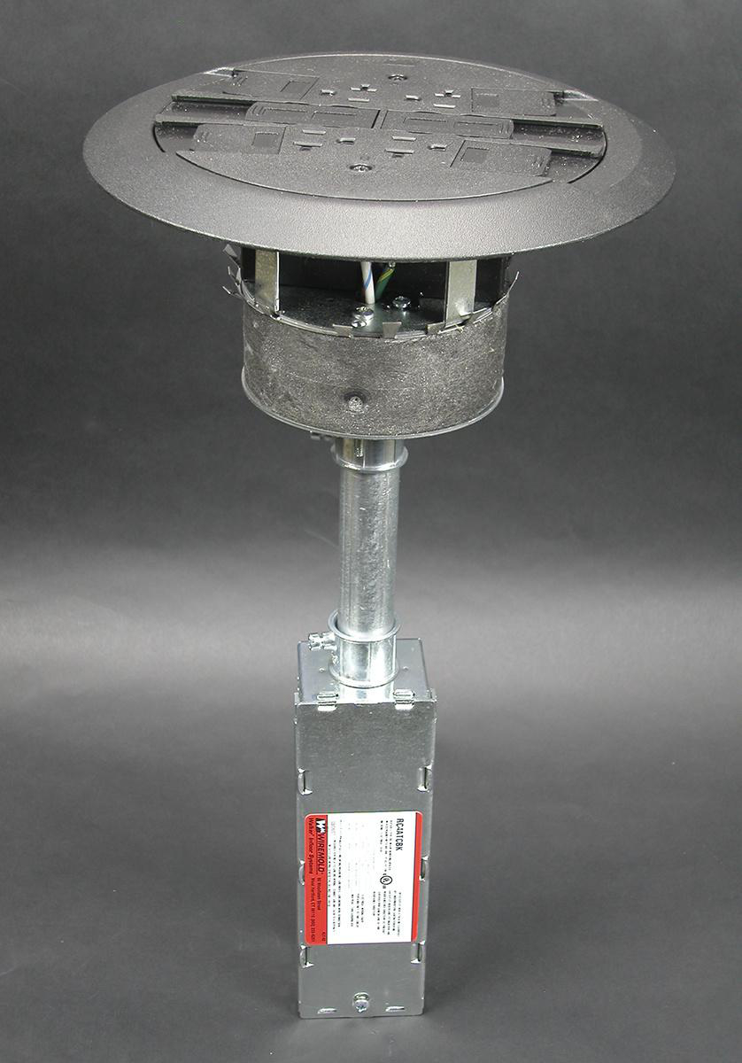 Product image for RC4 Multi-Service Poke-Thru Assembly, Aluminum