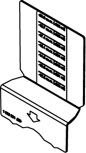Product image for Plate box divider PVC floor 5-1/4"