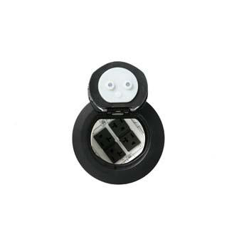 Product image for 4AT Prewired All Power Evolution™ Poke-Thru Device-Black