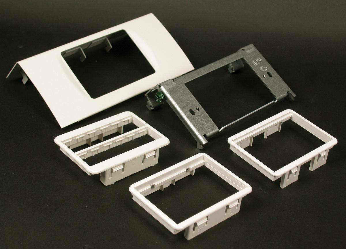 Product image for Plate device MAB steel fog white