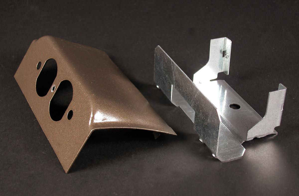 Product image for Plate device duplex downward steel fog white