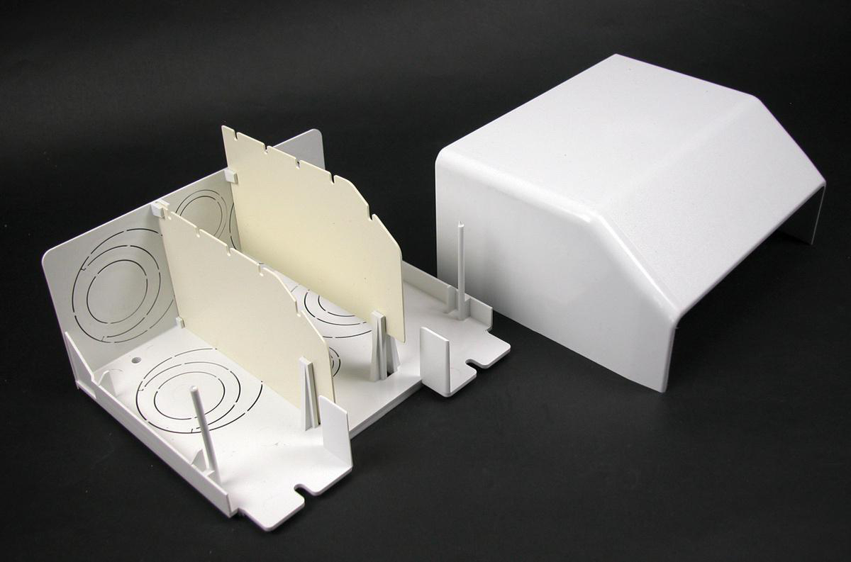Product image for Bracket device inline non-metallic ivory