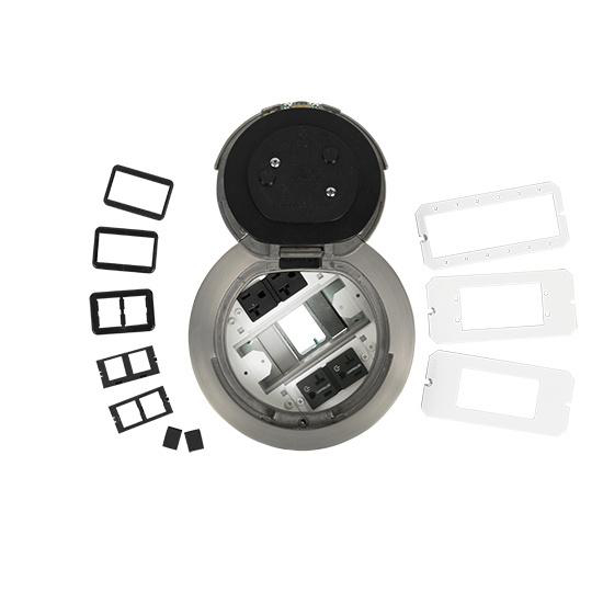 Product image for 6IN PRWRD SURF SATIN NICKEL ASSY MARKED CONTROLLED BK CKT