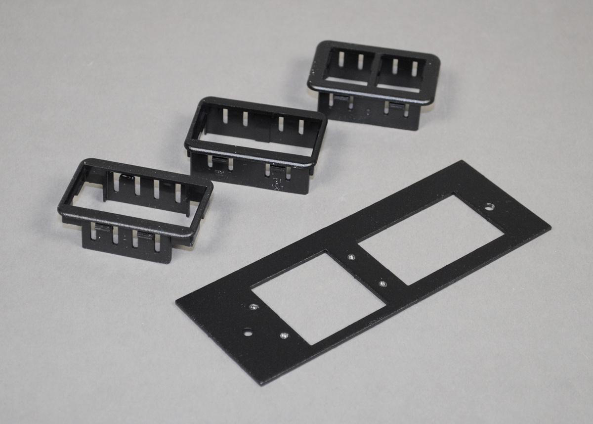 Product image for OFR Series Overfloor Raceway Extron MAAP-2A Combo Device Plate