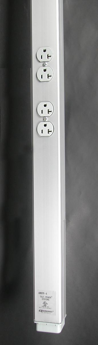 Product image for Pole power aluminium anodized 10.4'x0.05"