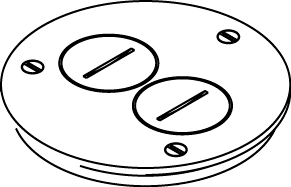 Product image for Ratchet-Pro 881 Series Cover Plate With Two Screw Plug Openings
