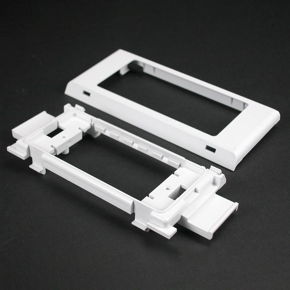 Product image for Bracket device twin snap non-metallic white 4-7/8x2-1/2"