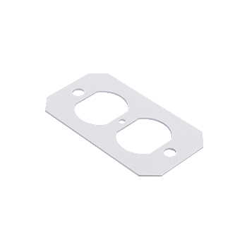 Product image for Evolution 8AT Series Duplex Device Plate