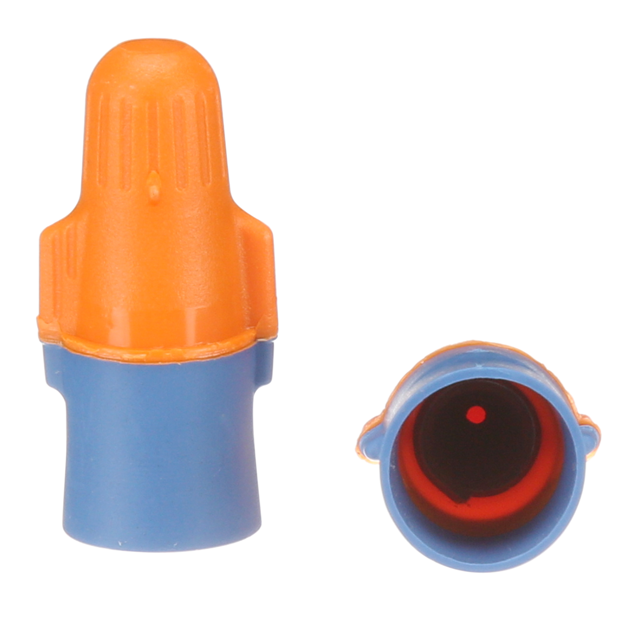 Product image for O/B+POUCH OR/BL Wire Conn (100/Pouch)