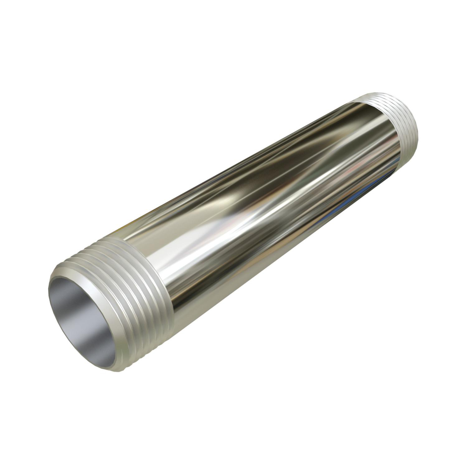 Product image for CALBRITE S405CLCN00 NIPPLE 1/2"XCLOSE STAINLESS STEEL