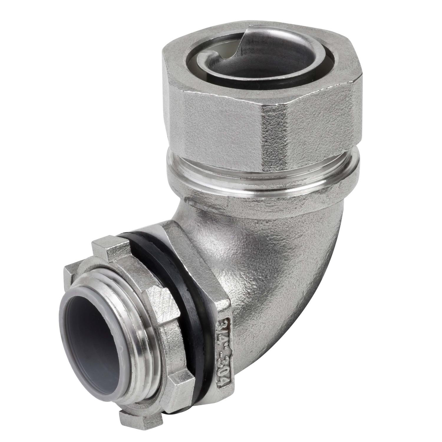 Product image for 1-1/4 SS316 FLX CONN MALE 90
