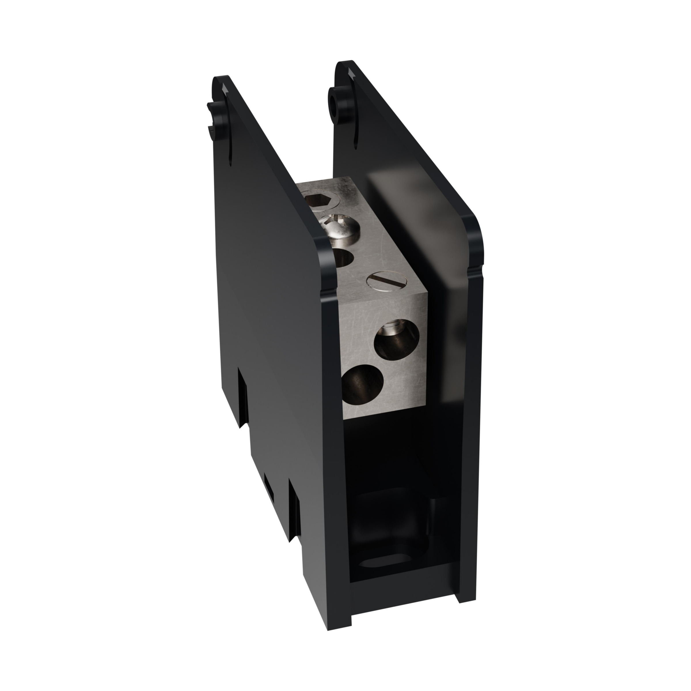Product image for Open-Style PDB UL 1953 1000V Tin-plated Copper - 175A 1-Pole 1 - 2 openings; 2/0-#14 --- #2-#14 Box to Box