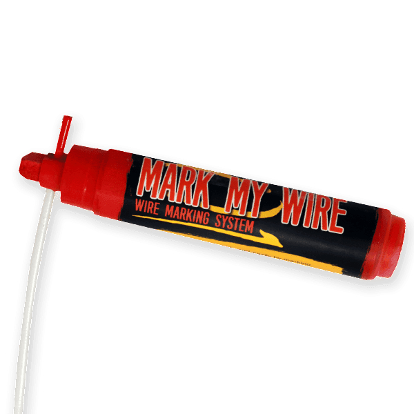 Product image for RACK_A_TIERS 52484 MARK MY WIRE KIT 4 PACK BLUE RED WHITE BLACK 14G, 12G, 10G SIZES