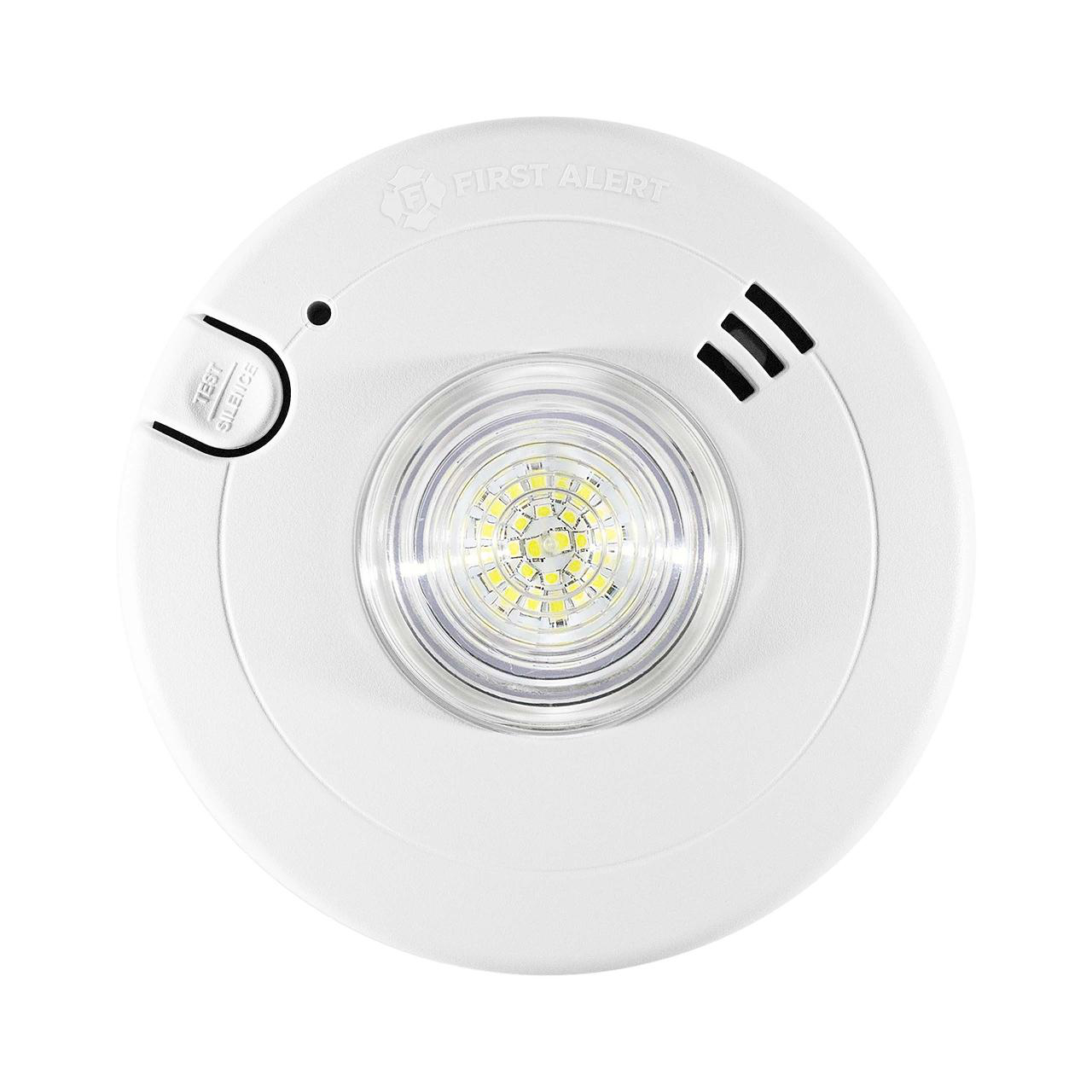 Product image for BRK_ELECTRONICS 1036168 7020BSLA ALARM SMOKE WITH STROBE 2-IN-1 LOW PROFILE 120V