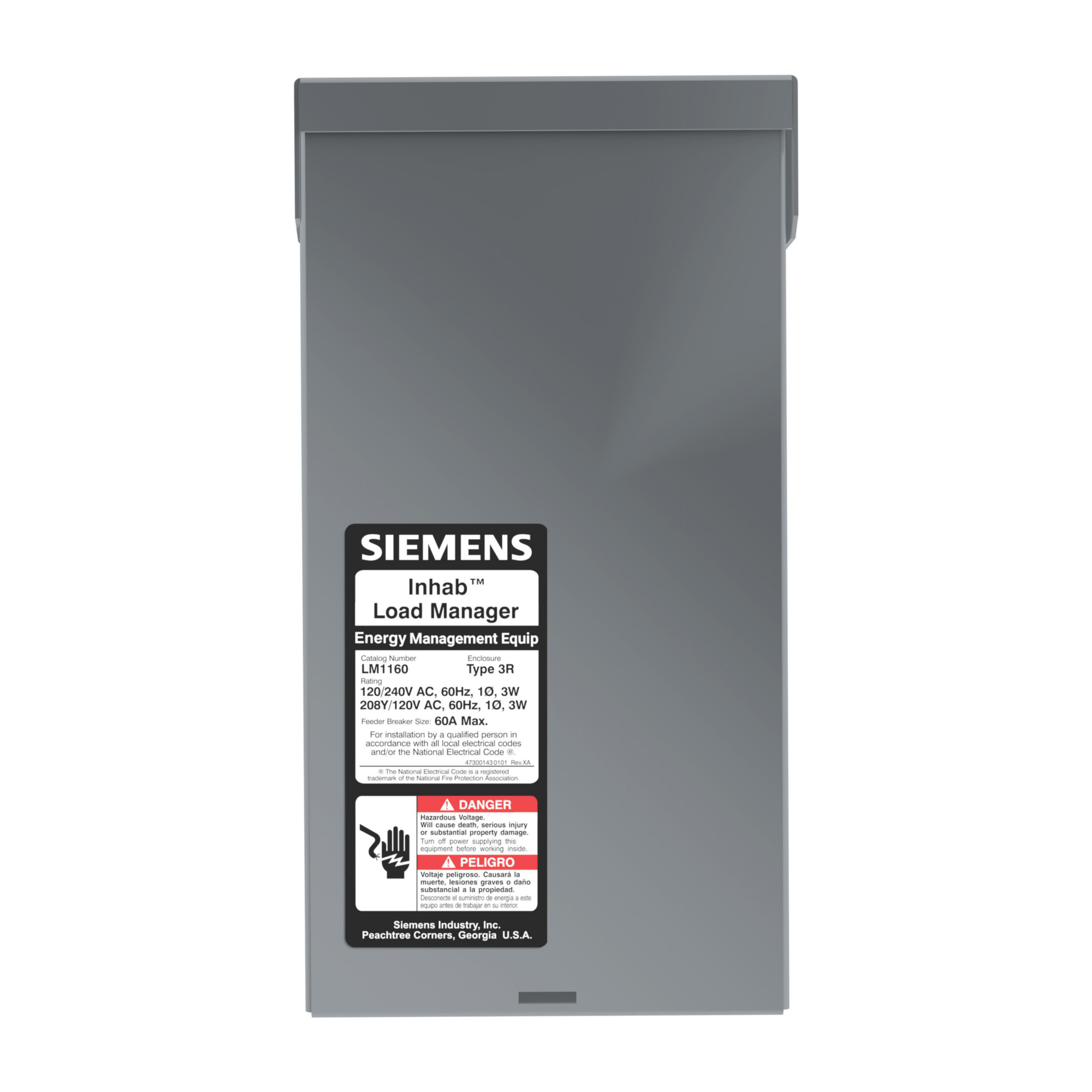 Product image for Siemens Low Voltage Load Manager N3R Gry