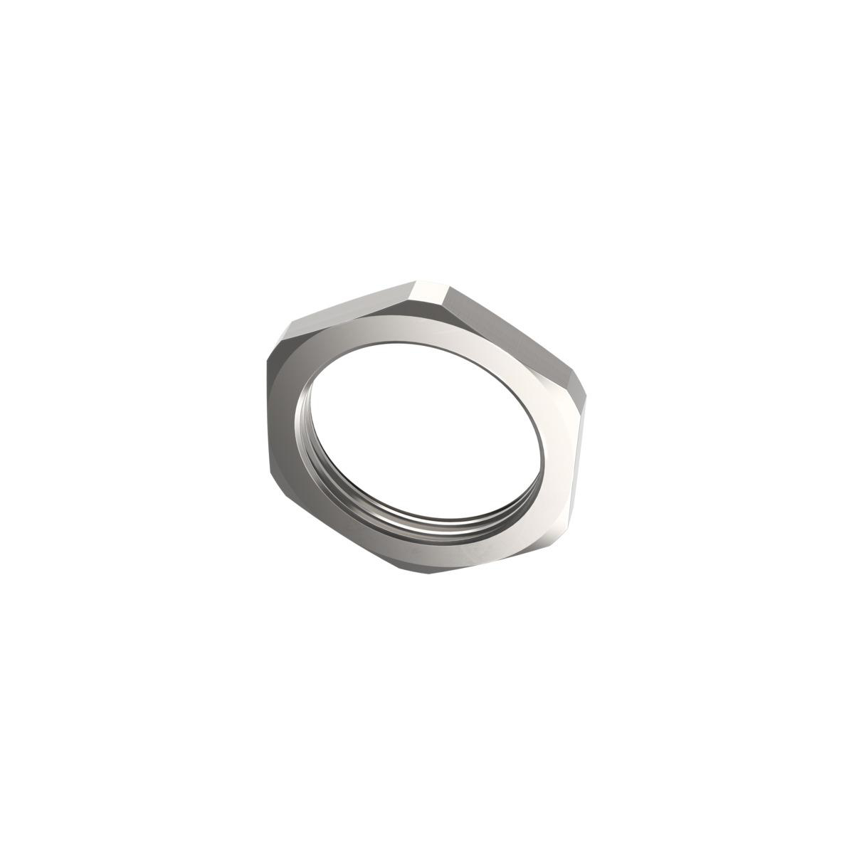 Product image for Locknut PG13 for cable gland nickel-plated brass