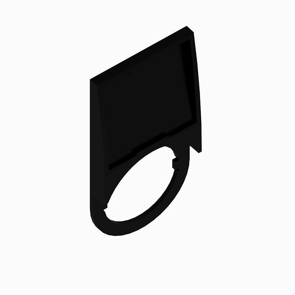 Product image for Legend plate MOTOR RUN black w/white text 30x60mm