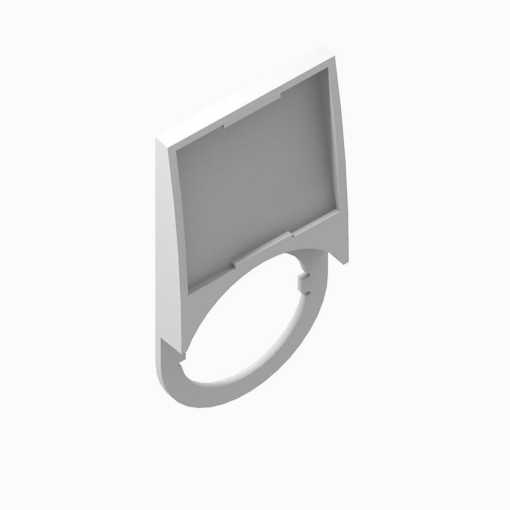 Product image for Legend plate white w/black text AUTO-O-HAND (Suffix No. E250)