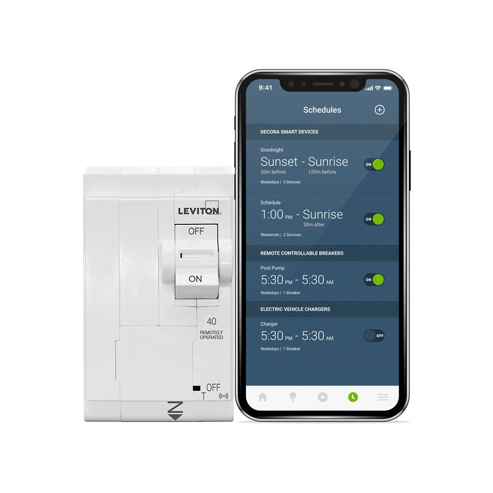Product image for LEVITON LB240-ST SMART BRKR BASIC 2P 40A 10KA THERMAL-MAG