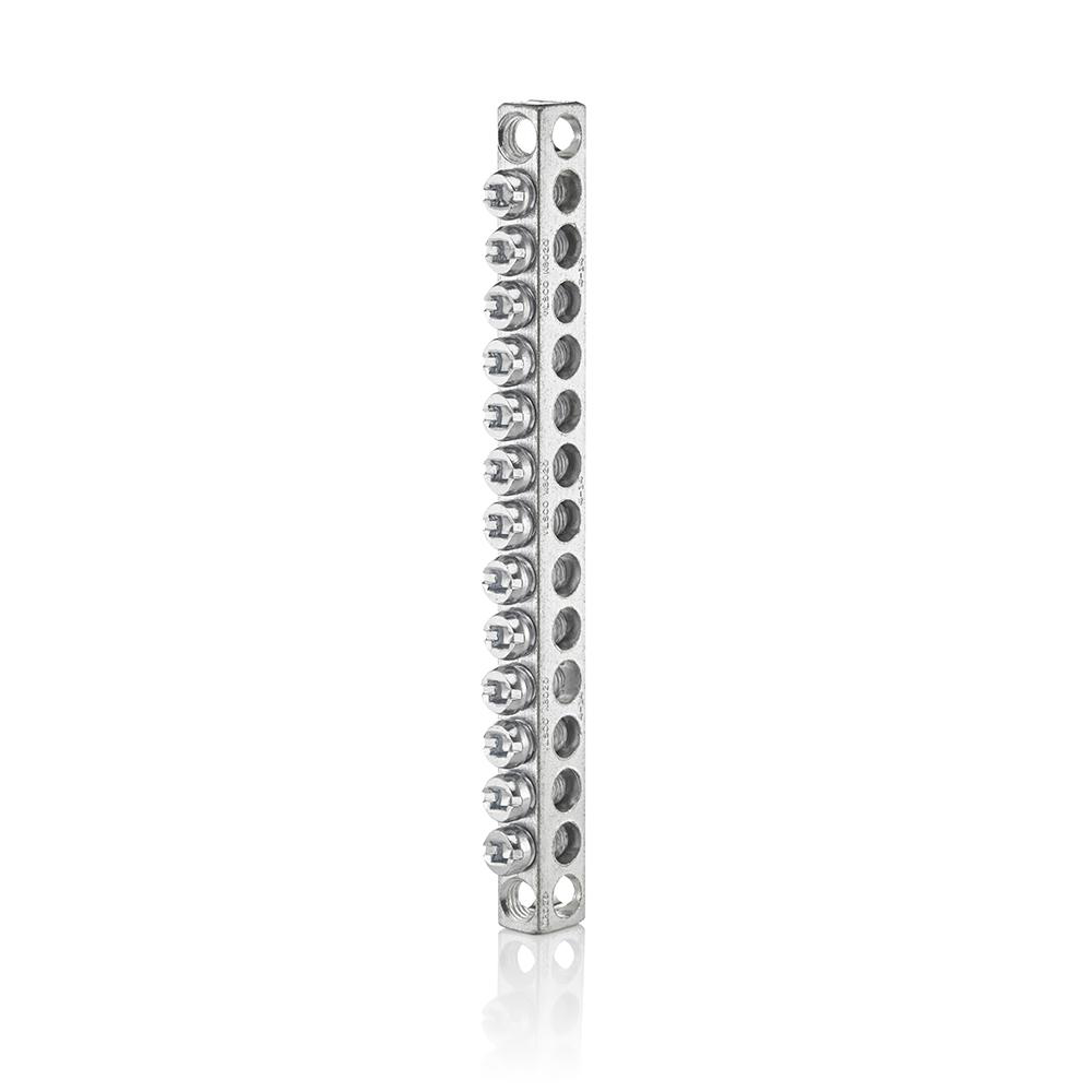 Product image for Ground Bar Kit with Mounting Screws, 14 - 4 AWG