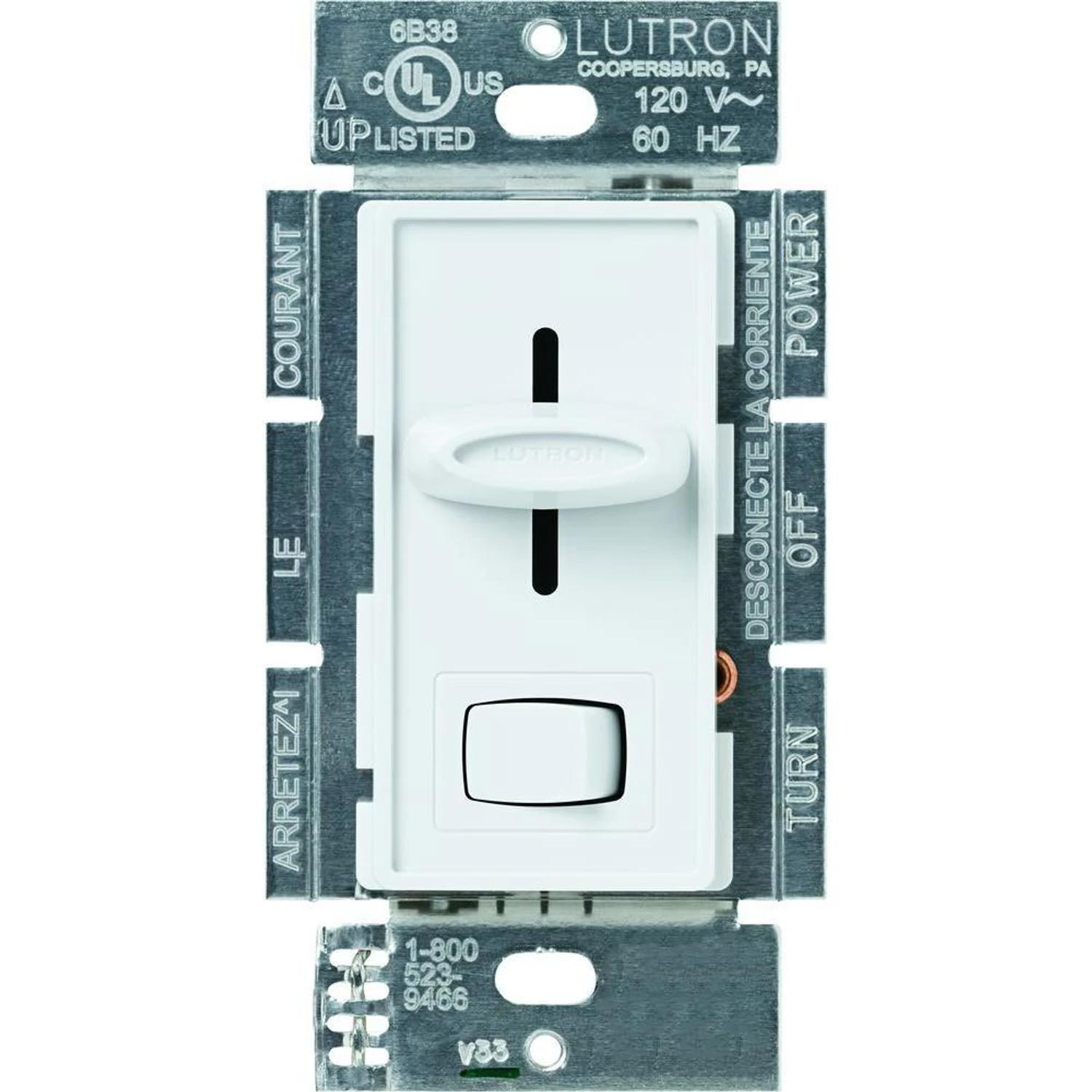 Product image for Dimmer pset slide/rocker 1P incan.1000W 120V whi