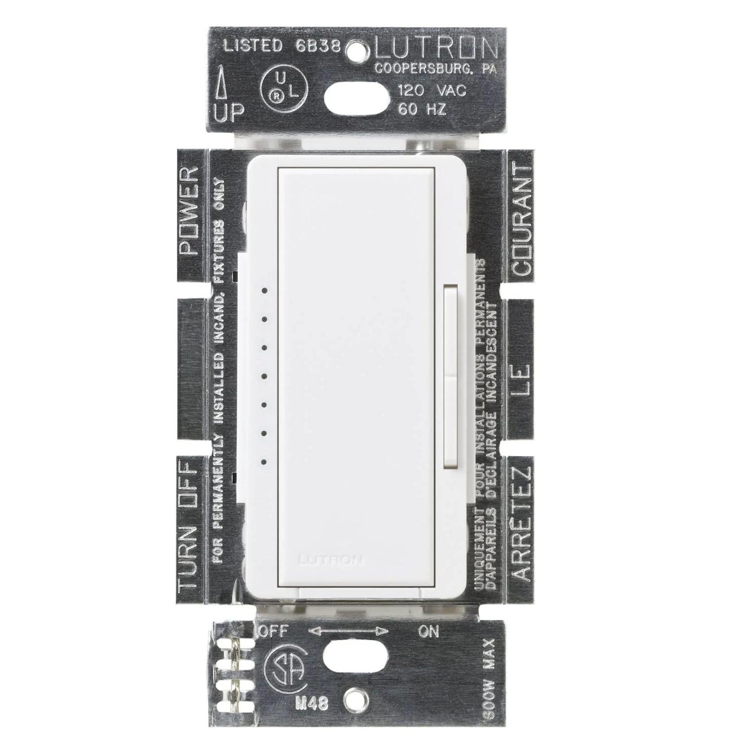 Product image for Dimmer digital/rocker multiloc 1P 1000W 120V white