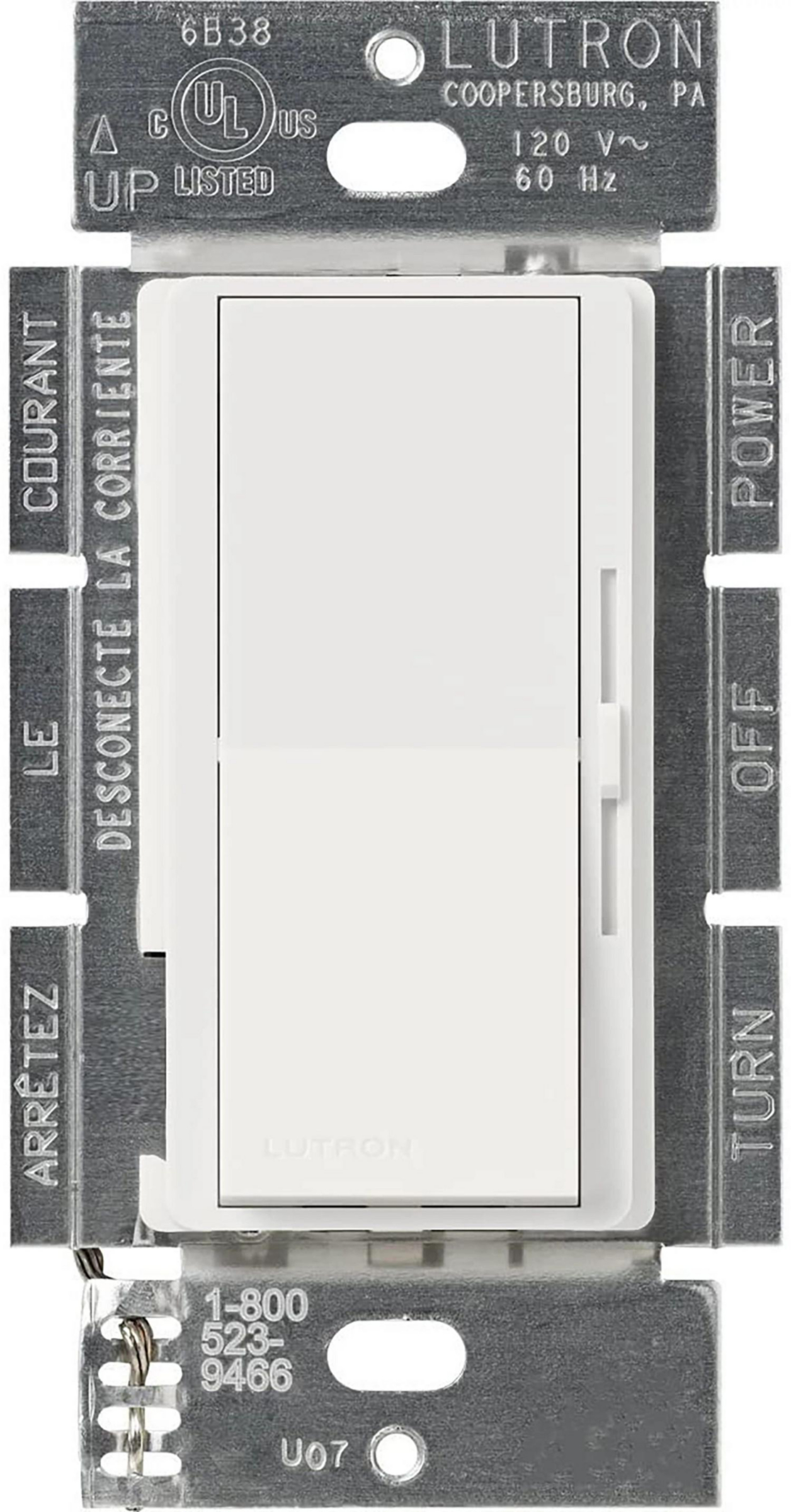 Product image for Dimmer slide/paddle incan.1P 1000W 120V white