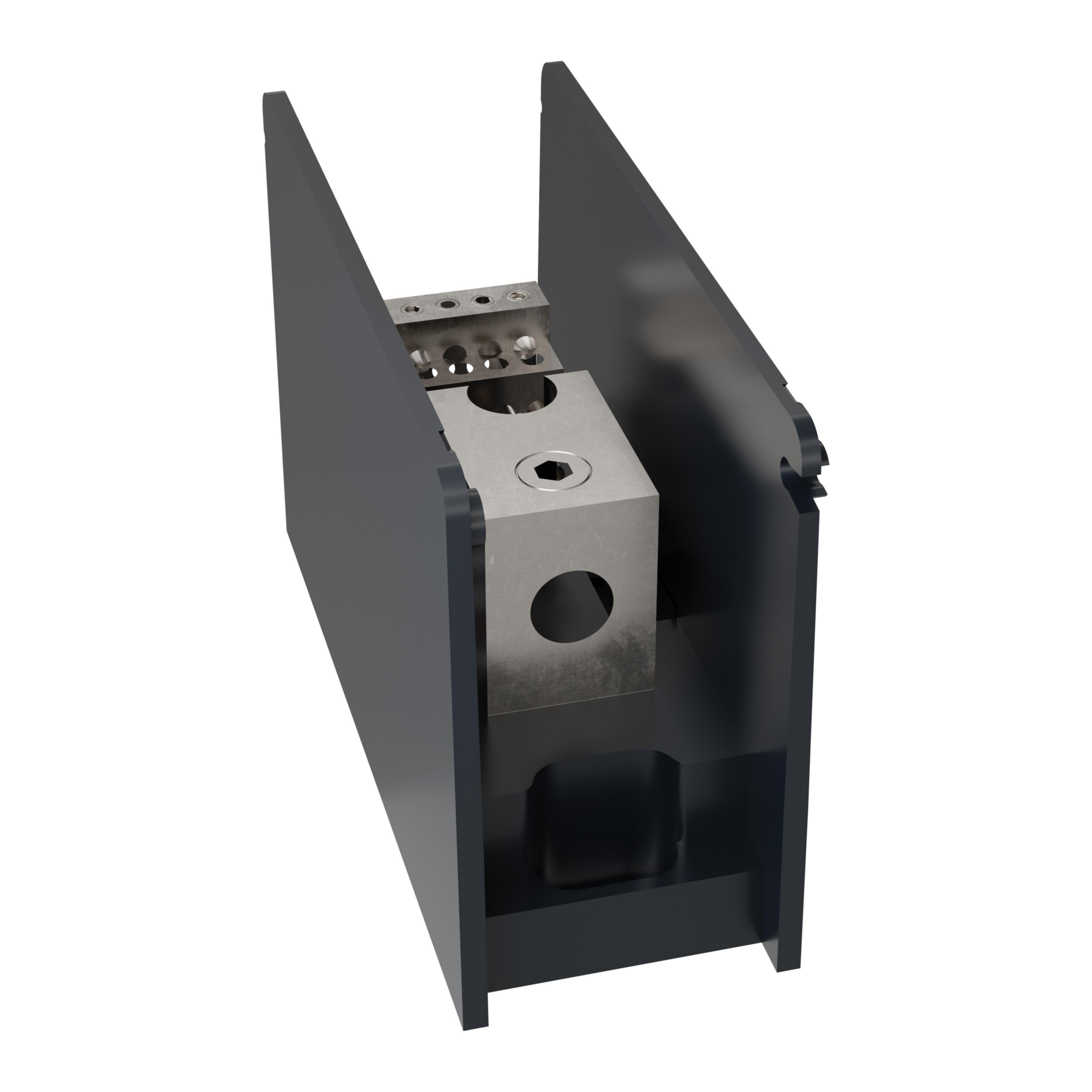 Product image for Open-Style PDB UL 1953 1000V 135A Tin-plated Aluminum - 175A 1-Pole 1 - 12 openings; 2/0-#14 --- #10-#14 Box to Box