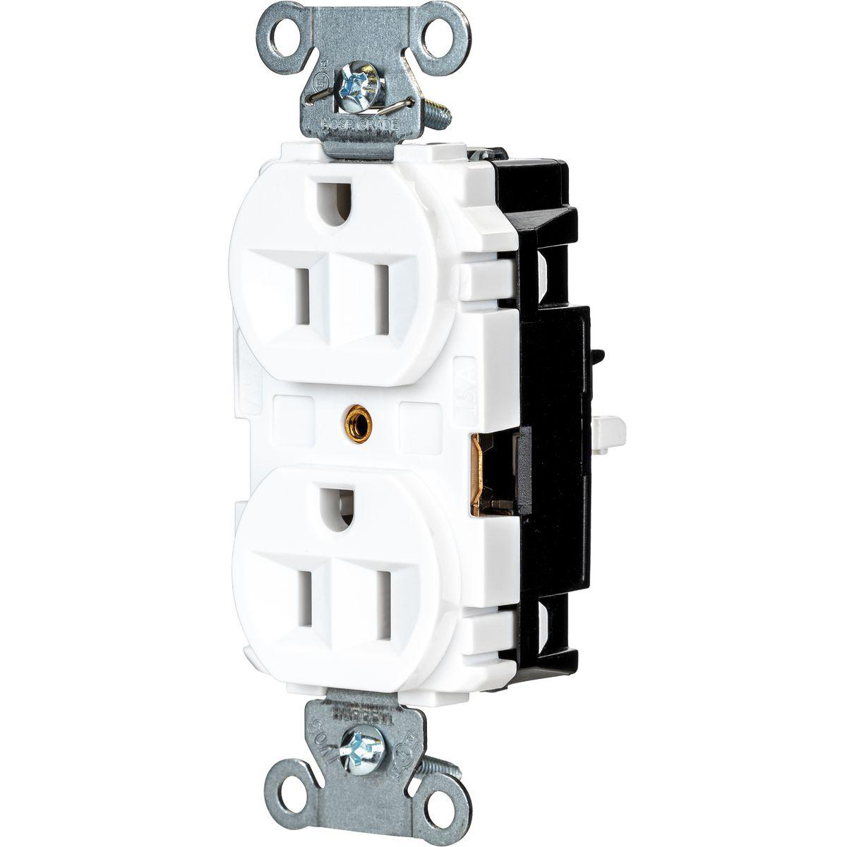 Product image for EDGE, PRO RCPT, IND, 15A 125V, WH
