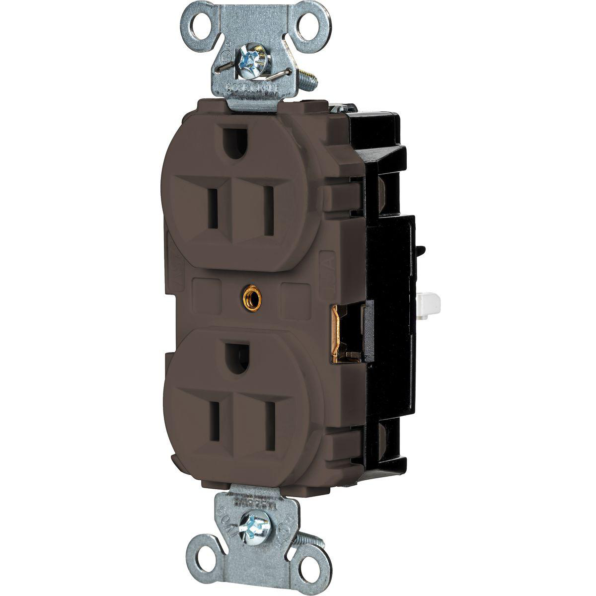 Product image for EDGE, PRO RCPT, IND, 15A 125V, BR