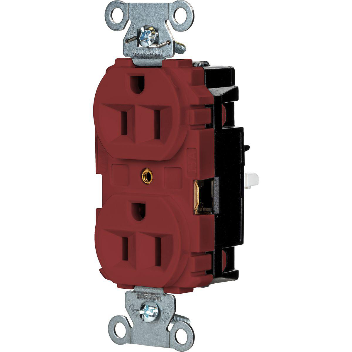 Product image for EDGE, PRO RCPT, IND, 15A 125V, RD