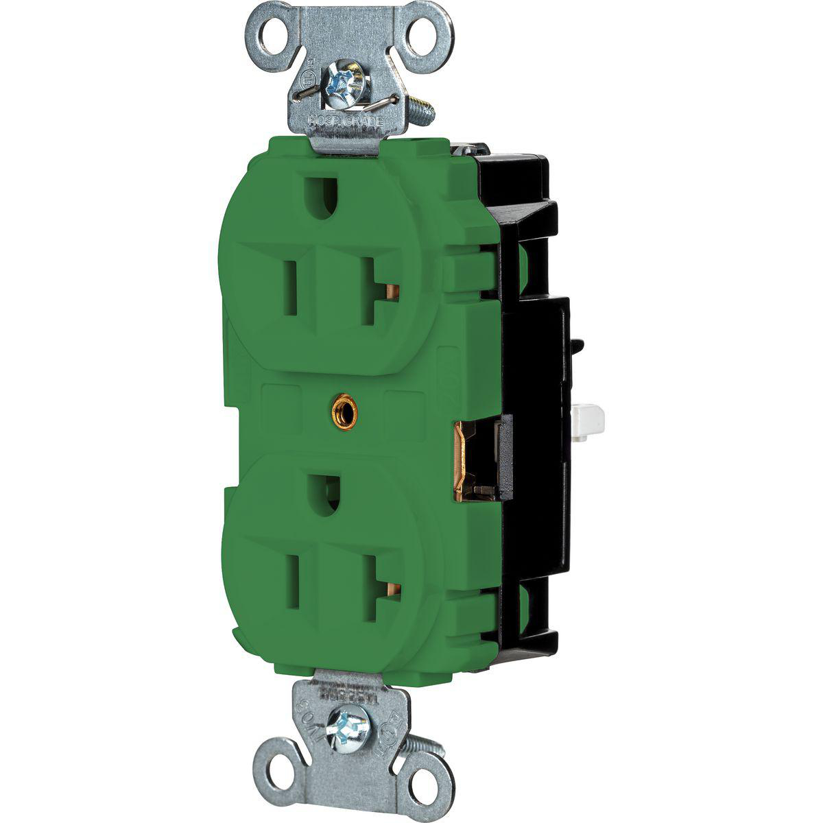 Product image for EDGE, PRO RCPT, IND, 20A 125V, GN