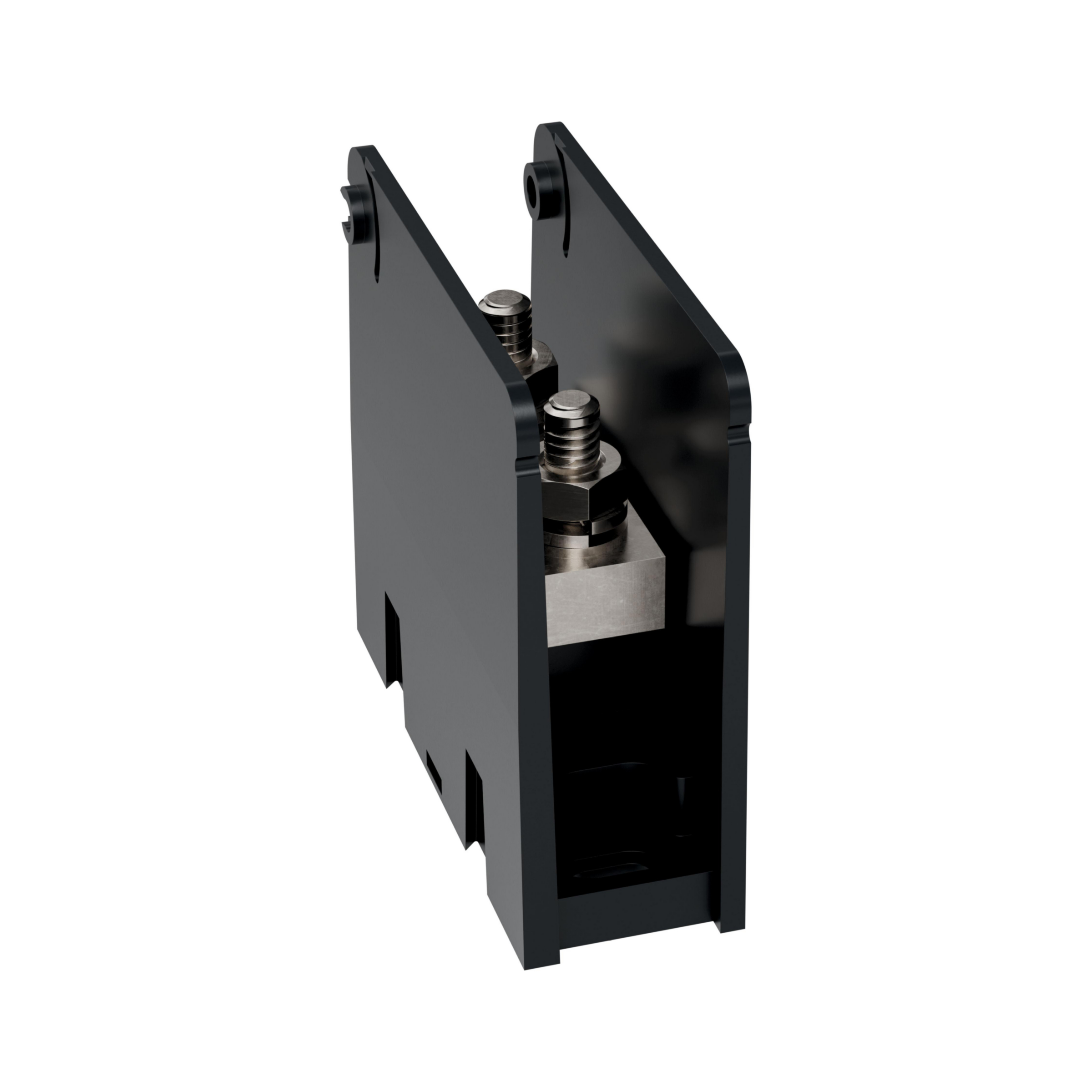 Product image for Open-Style PDB UL 1953 1000V Tin-plated Copper - 240A 1-Pole 1 - 1 openings; 1/4-20 x 5/8 --- 1/4-20 x 5/8 Stud to Stud