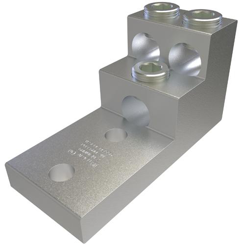Product image for Connector pnlbrd alu 600kcmil-2AWG 3C 2H 1/2in