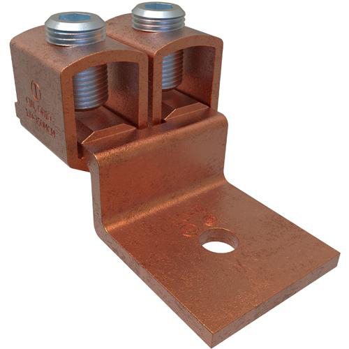 Product image for Lug mechanical cu 2C 350kcmil-1/0AWG 3/8in 1h