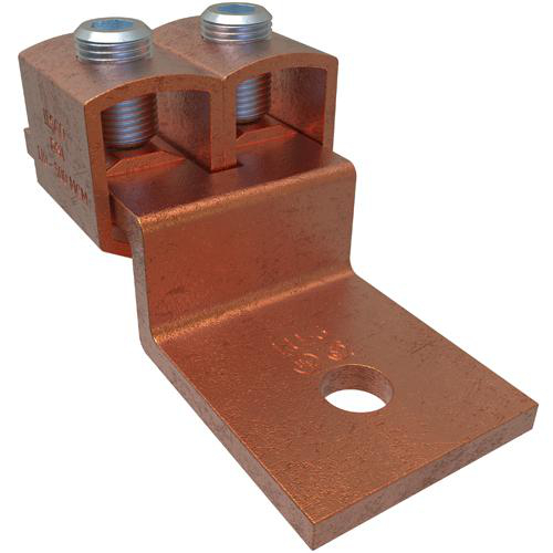 Product image for Lug mechanical cu 2C 500kcmil-1/0AWG 1/2in 1h