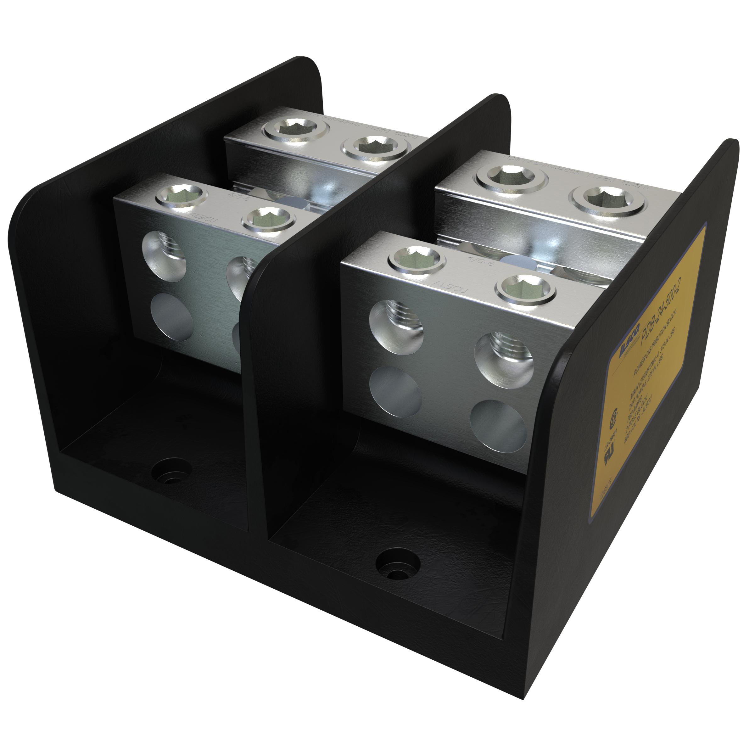 Product image for Distribution block pwr 2-pol 500kcmil 600V 760A