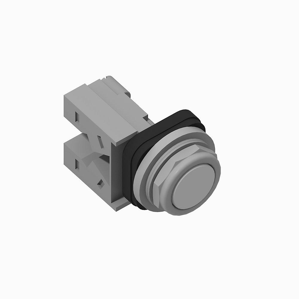 Product image for Operator pushbutton 1NO stackable sealed flush head white