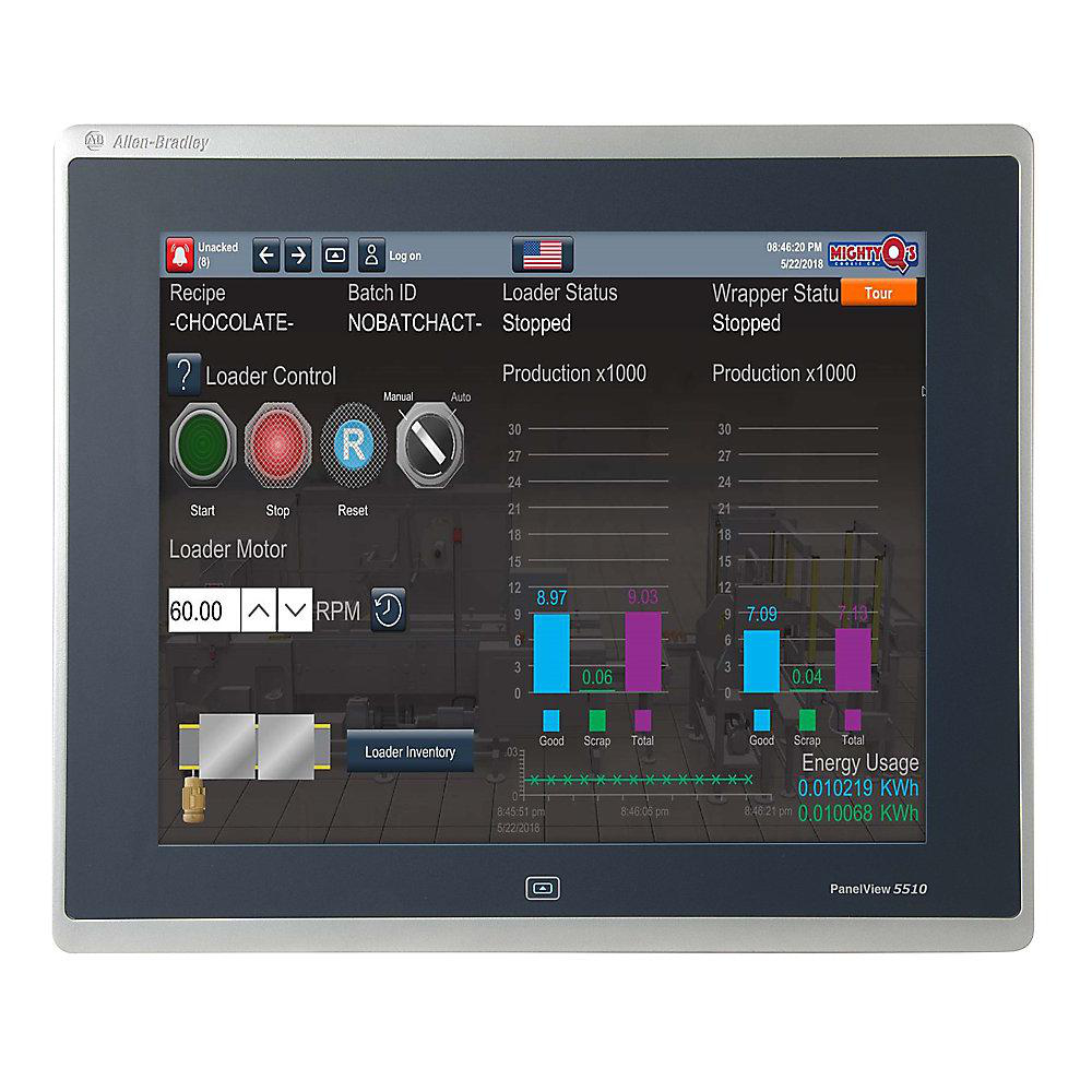 Product image for PANELVIEW 5510 GRAPHIC TERMINAL CC