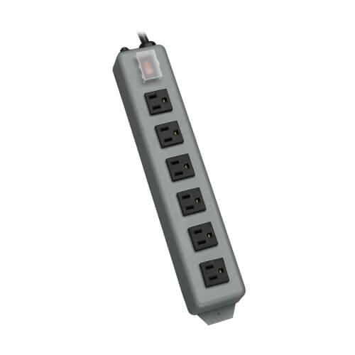 Product image for MTL-RCPTCLS,6 OUT,15FT CORD