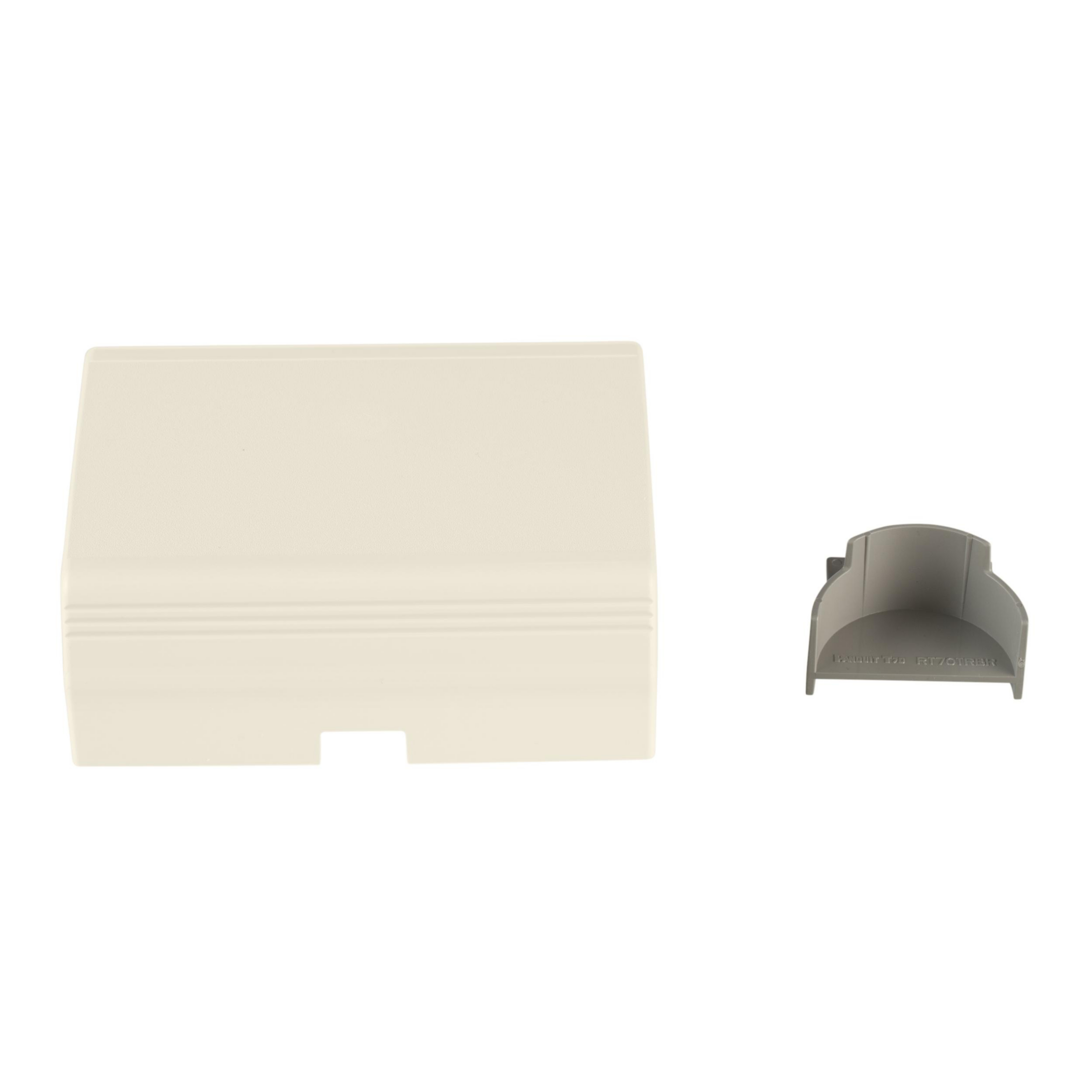 Product image for Surface Raceway, T-70 Transition Cover, to LD or T-45, Off White