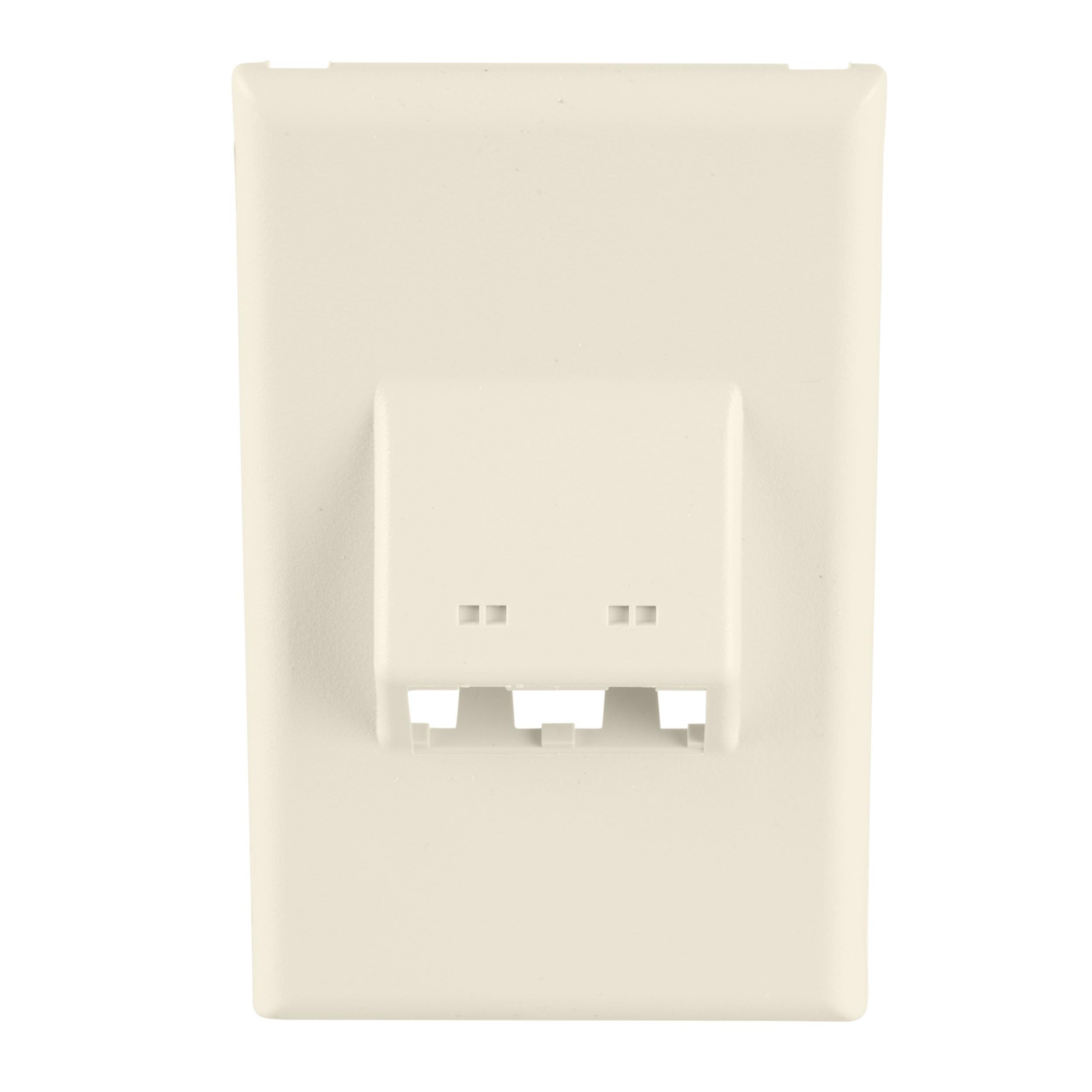 Product image for Surface Raceway, T-70 Vert, Slp, 2 Pt, Mini-Com® Facplt, OffWh