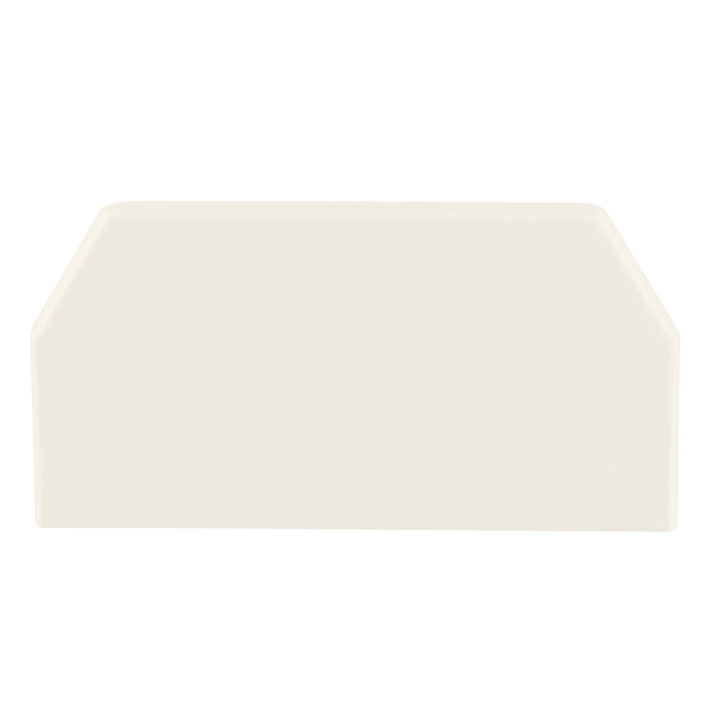 Product image for Surface Raceway, T-45 End Cap, White