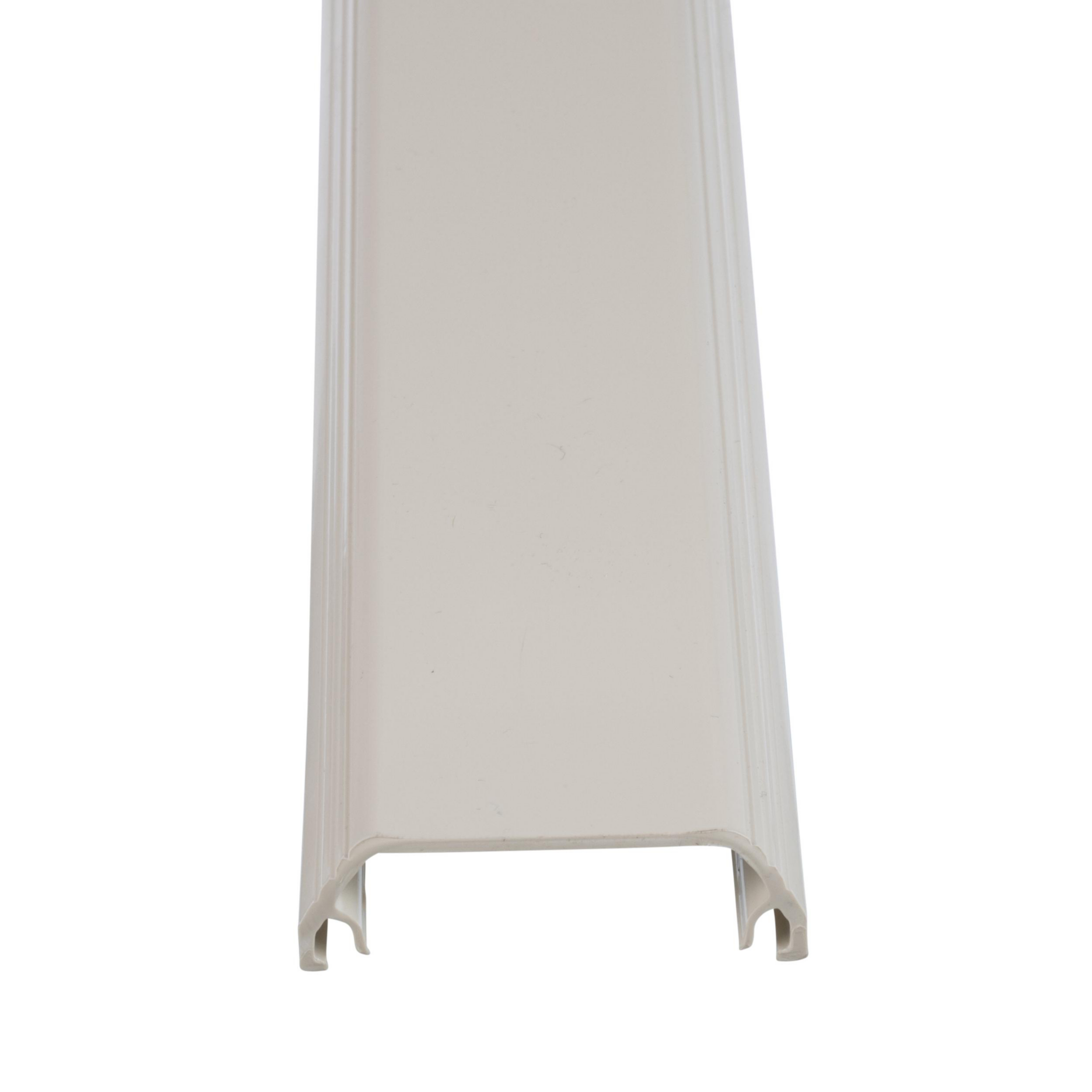Product image for Surface Raceway, T-45 Power Rated Cover 8 ft, White