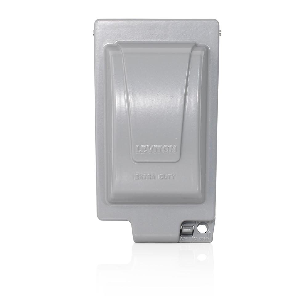 Product image for GRAY VERTICAL RAINTIGHT METAL COVER DUPLEX DECORA