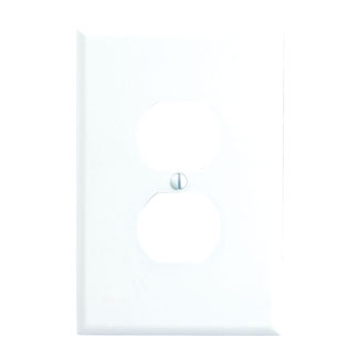 Product image for Receptacle wallplate duplex device 1-gang white