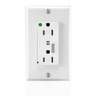 Product image for Receptacle duplex tamper-resistant nylon 15A 125V white